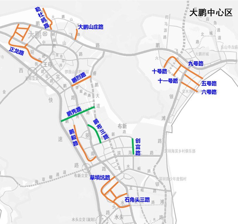 未来5年深圳大鹏新区交通发展规划图