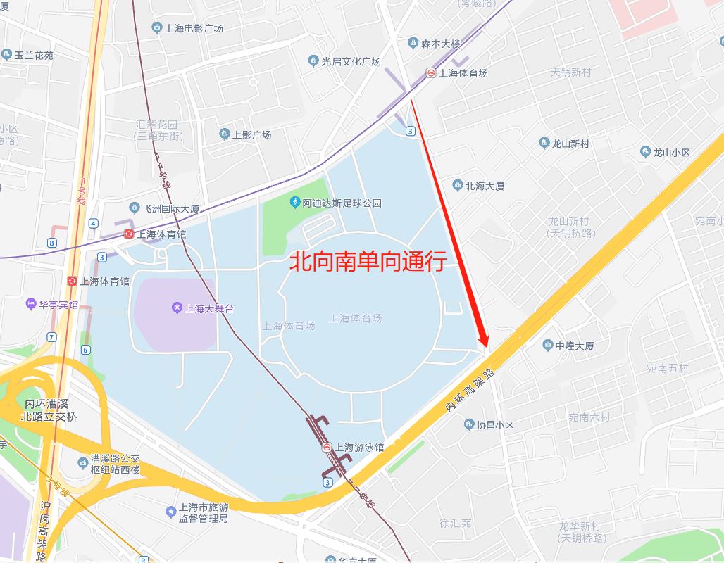 12月11日起上海天钥桥路（零陵路-中山南二路）调整公告